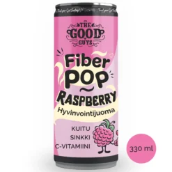 Raspberry, Fiber Pop, 330 ml