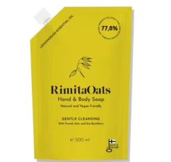RimitaOats saippuan re-fill pussi, 500 ml