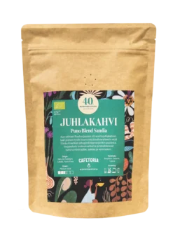 Ruohonjuuren 40-vuotisjuhlakahvi, varjokahvi, suodatinjauhettu, 200 g