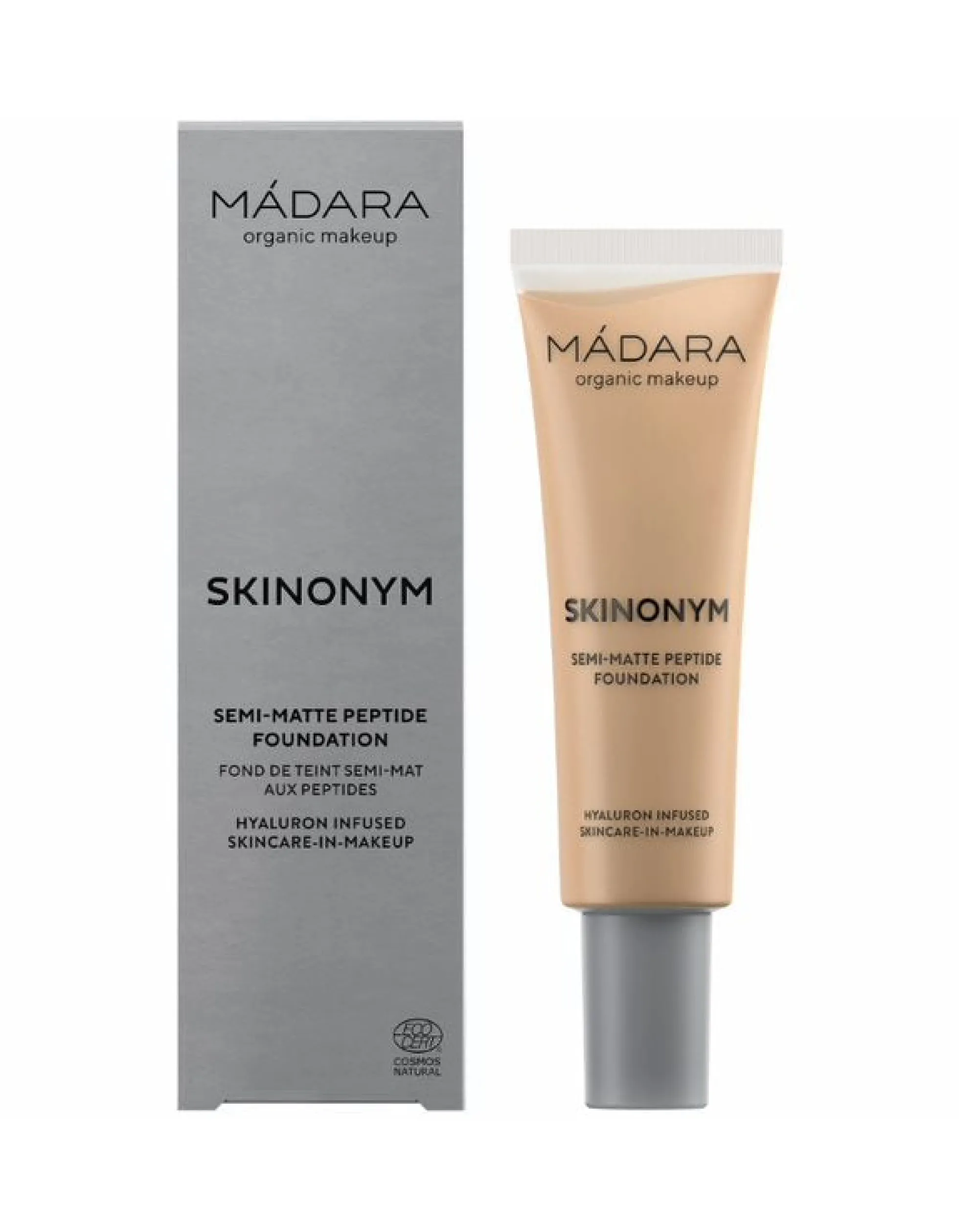 Skinonym Semi-Matte Peptide, #40 Sand, 30 ml - meikkivoide