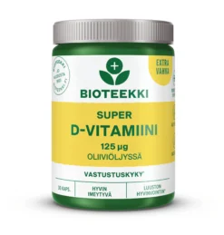 Super-D oliiviöljyssä, 125 ug, 30 kaps