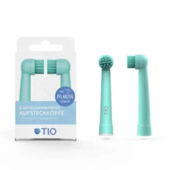TIO Kasvipohjaiset vaihtoharjat Oral-B sähköhammasharjaan 2 kpl, Lagoon / Pebble