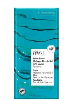 Tumma suklaa Mallorca 75 %, Merisuola 80 g