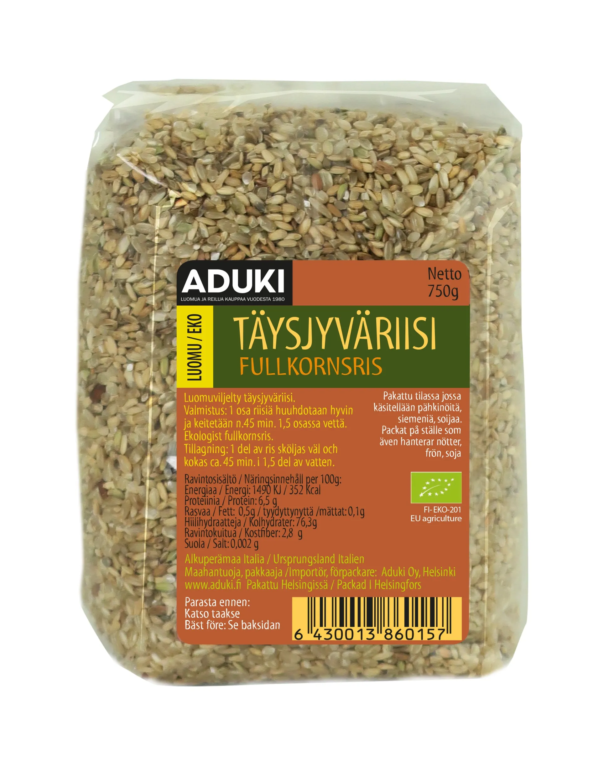 Täysjyväriisi, 750 g