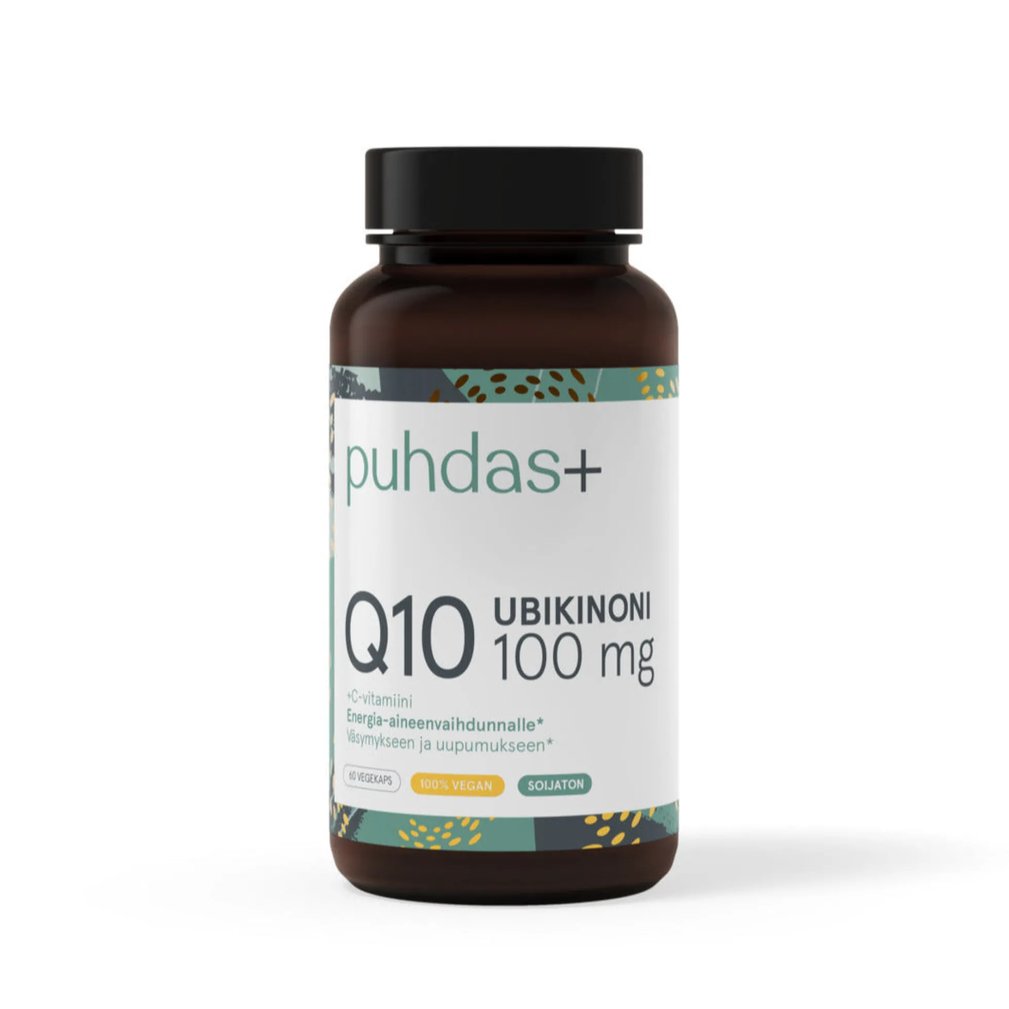 Ubikinoni, koentsyymi CoQ10 + C-vitamiini, 60 kaps.