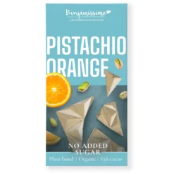 Valkosuklaa, pistaasi-appelsiini, 60 g