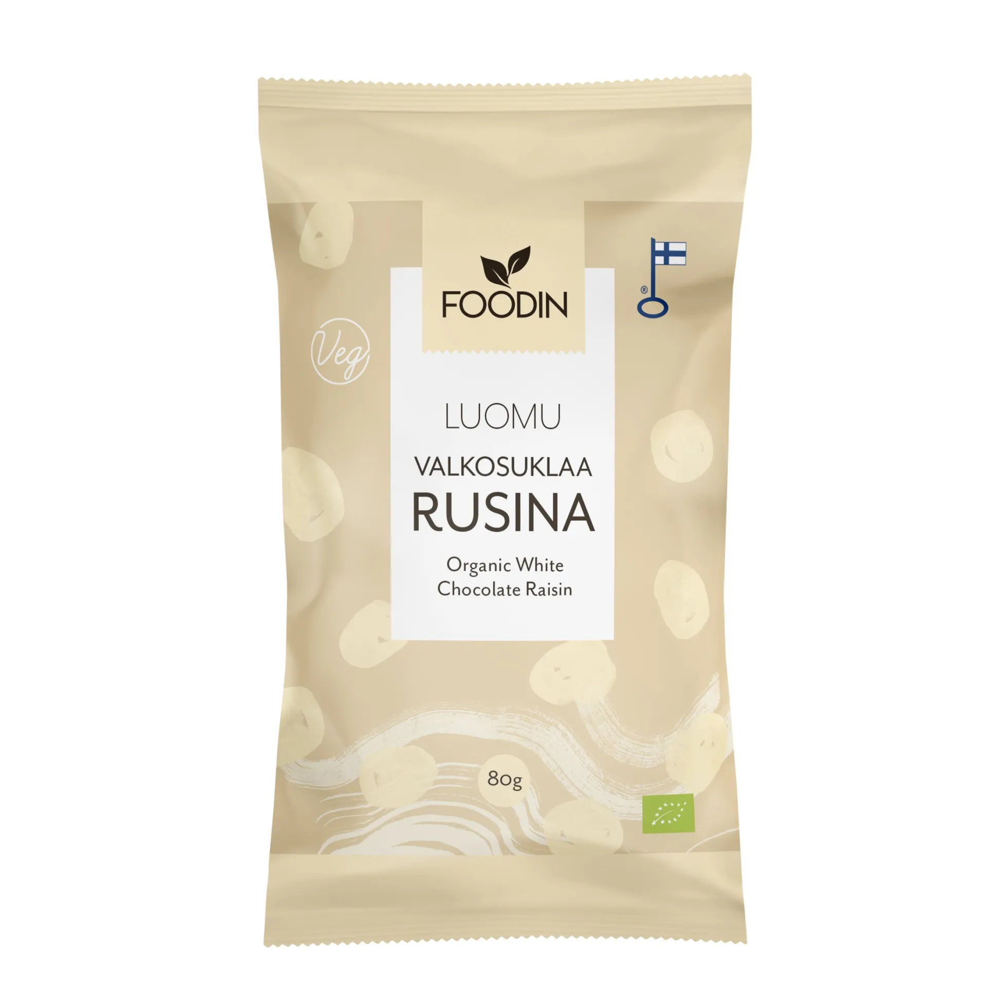 Valkosuklaarusina, 80 g