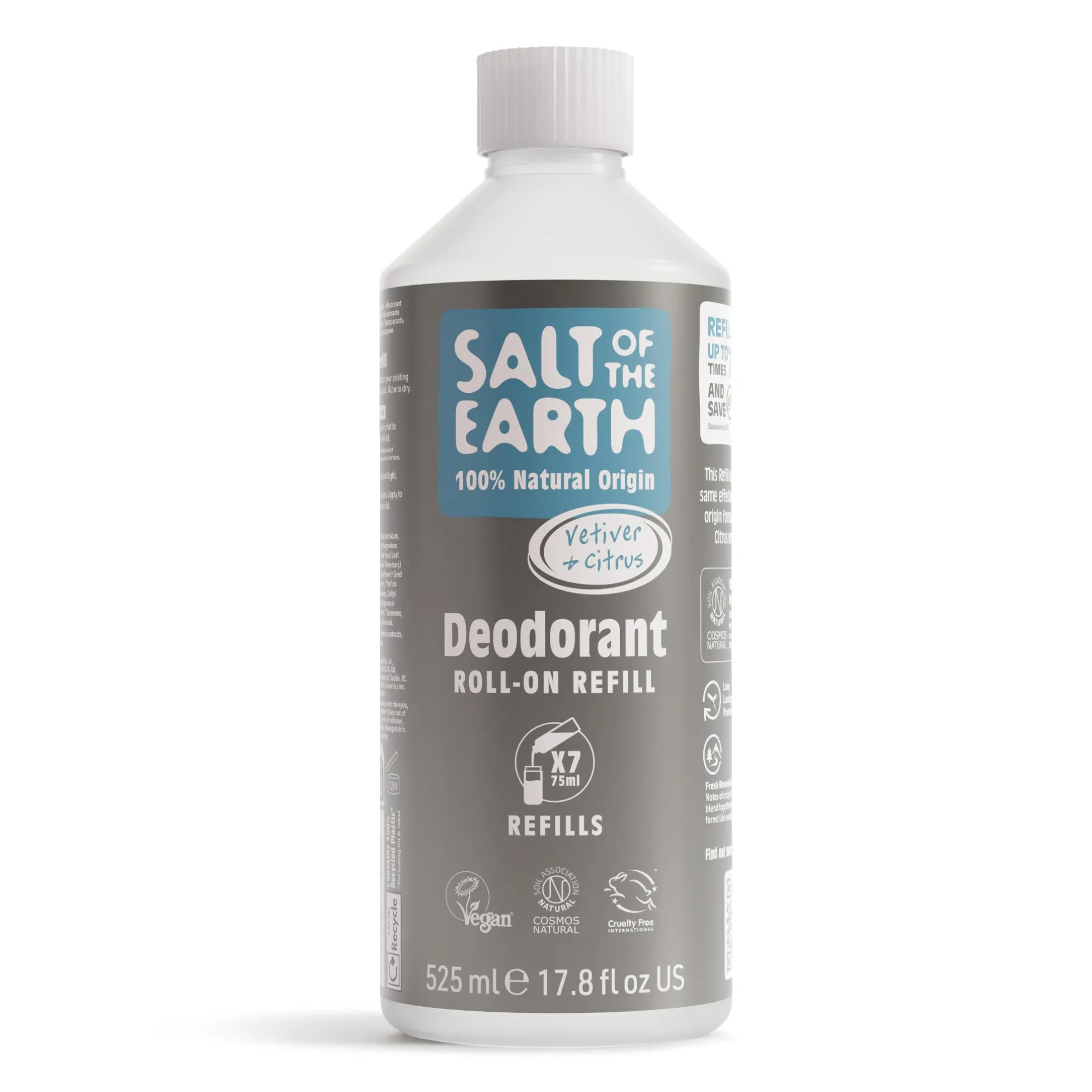 Vetiver&sitrus miesten roll-on täyttöpullo 525 ml