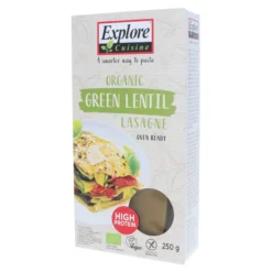 Vihreä linssi -lasagnelevyt (linssipasta), 250 g