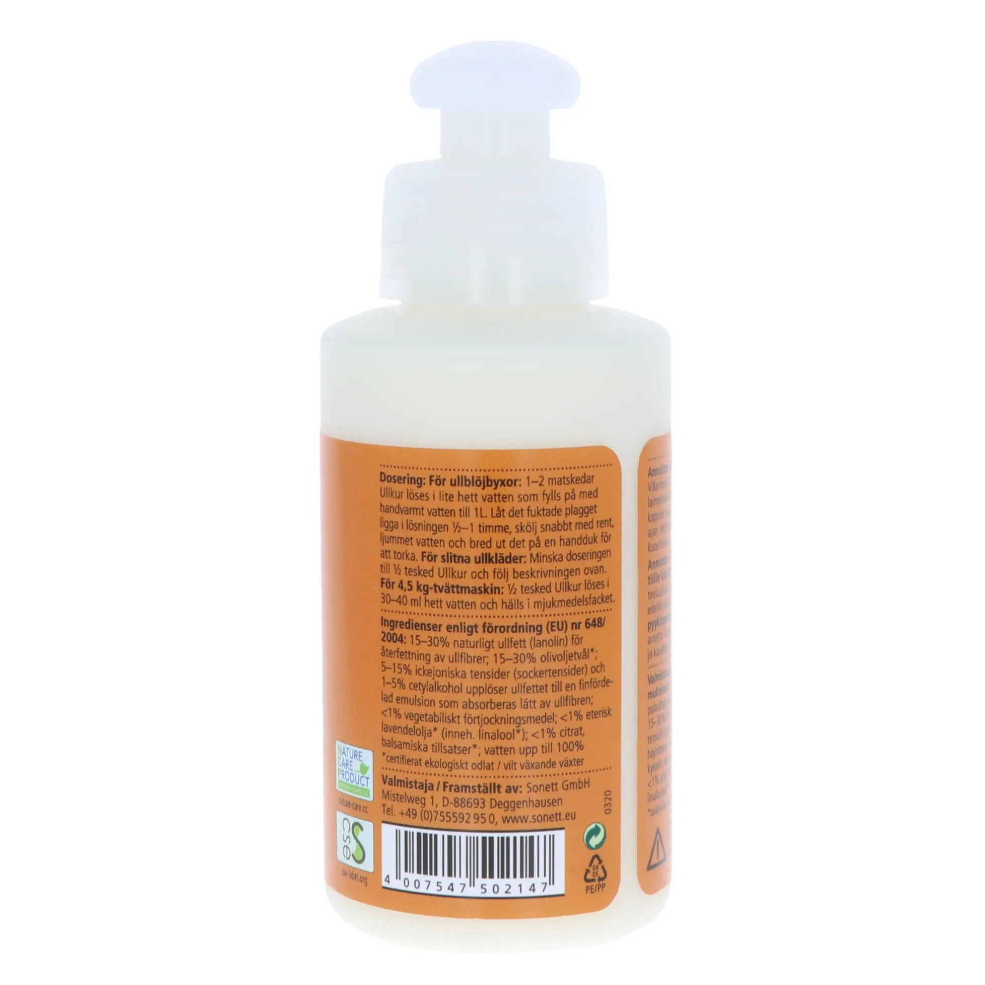 Villanhoitoaine, 120ml