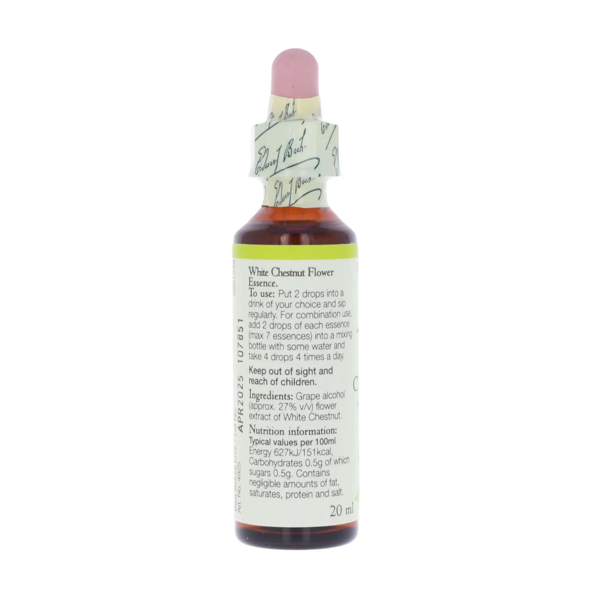 White Chestnut -kukkatipat (Valkoinen kastanja) No 35, 20 ml