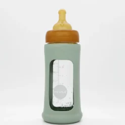 Wide Neck tuttipullo suojalla, 250 ml - seafoam blue
